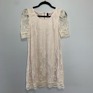 H&M Lace Short Slv Mini Dress